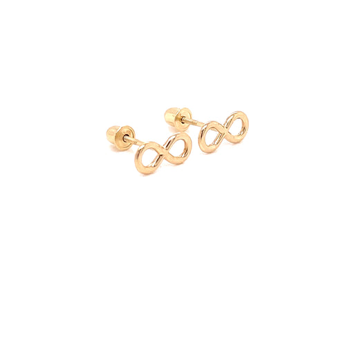 14k Simple Infinity Stud Earrings - MyAZGold