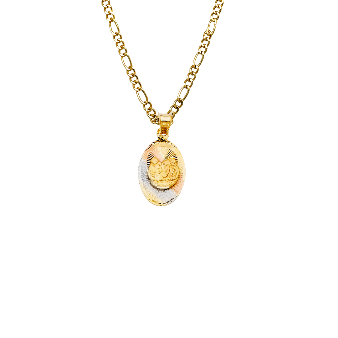 Gold Baptism Pendant | Medallas De Bautizo