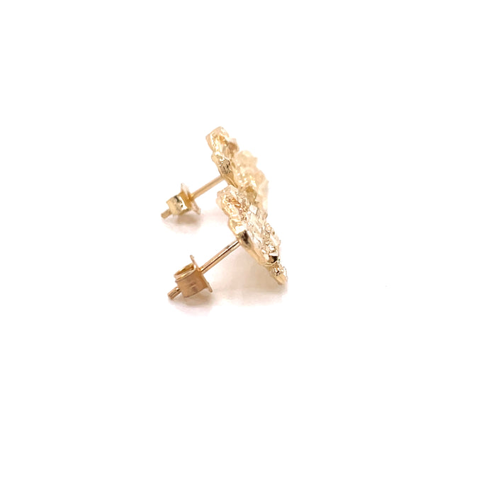 Gold Nugget Medium Earrings - 10k - MyAZGold