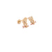 14k Owl Gemstone Stud Earrings - MyAZGold