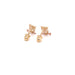 14k Owl Gemstone Stud Earrings - MyAZGold