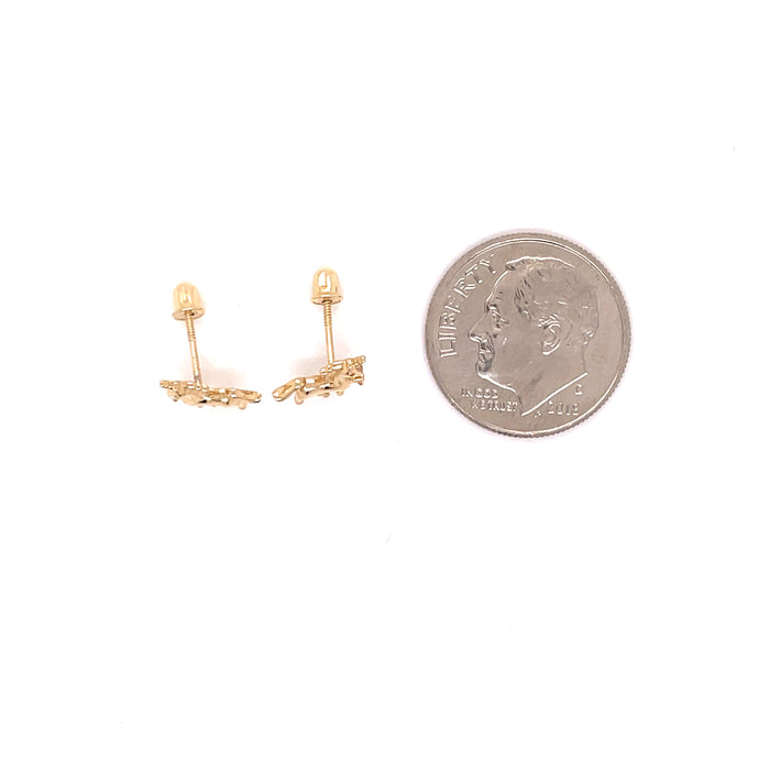 14k Gold Unicorns Stud Earrings - MyAZGold