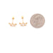 14k Gemstone Crowns Stud Earrings - MyAZGold