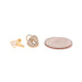 14k Key and Heart Lock Stud Earrings - MyAZGold