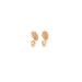 14k Hamsa Gemstone Stud Earrings - MyAZGold