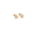 14k Outline Crown Stud Earrings - MyAZGold