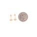 14k Outline Crown Stud Earrings - MyAZGold