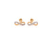 14k Infinity Symbol with Gemstones Stud Earrings - MyAZGold