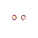 14k Rainbow Halo Stud Earrings - MyAZGold