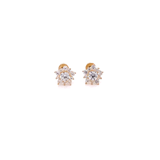 14k Gemstone Stars Stud Earrings - MyAZGold