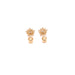 14k Gemstone Stars Stud Earrings - MyAZGold