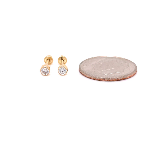 14k Gemstone Stud Earrings - MyAZGold