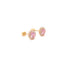 14k Light Pink Halo Stud Earrings - MyAZGold