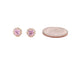 14k Light Pink Halo Stud Earrings - MyAZGold