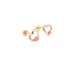 14k Heart with Flowers Stud Earrings - MyAZGold