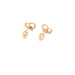 14k Heart with Flowers Stud Earrings - MyAZGold