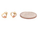 14k Heart with Flowers Stud Earrings - MyAZGold