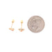 14k Heart with Flowers Stud Earrings - MyAZGold