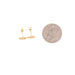 14k Heart Outline Stud Earrings - MyAZGold