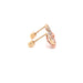 14k Overlapped Rings Stud Earrings - MyAZGold