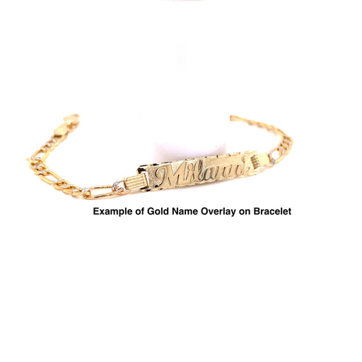 Leaf Unicorn Flower Bracelet 3.35 Grams - Personalised Kids Gold