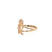 14k R Letter Ring with Gemstone Crown - MyAZGold