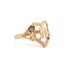 14k Heart with M Letter Ring - MyAZGold