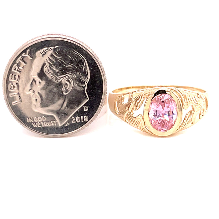 14k Hummingbird Gemstone Ring - MyAZGold