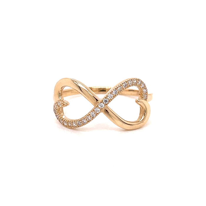 14k Infinity Hearts with Gemstones - MyAZGold