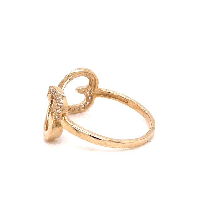 14k Infinity Hearts with Gemstones - MyAZGold