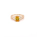 14k Oval Gemstone with Side Design - MyAZGold