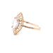 14k White Marquise Gemstone Design Ring - MyAZGold