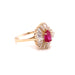 14k Pear Shaped Gemstone Ring with Baguette Gemstones - MyAZGold