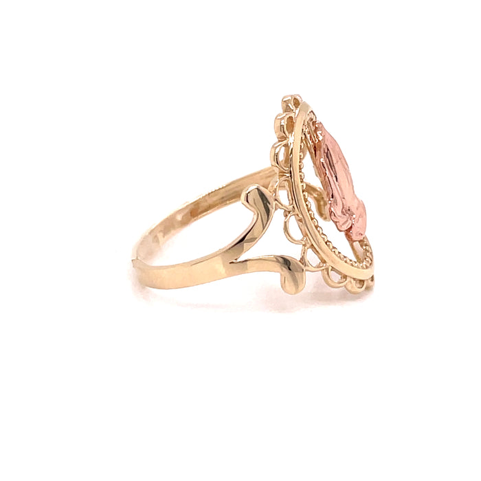 14k Praying Hands Gold Ring