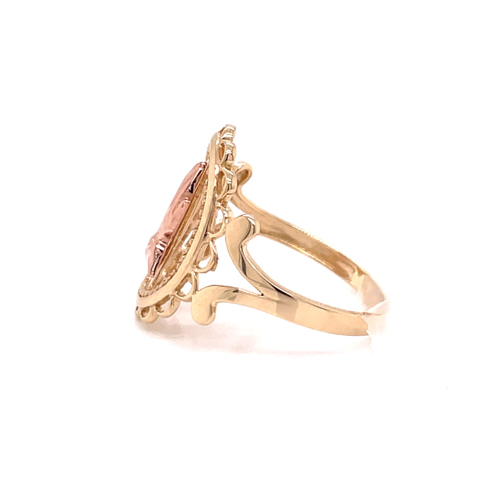 14k Praying Hands Gold Ring