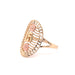 14k Gold 15 Oval Plate Ring - MyAZGold