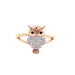 14k Owl Gemstone Ring - MyAZGold