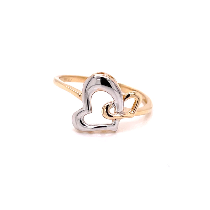 14k Intertwined Hearts Ring