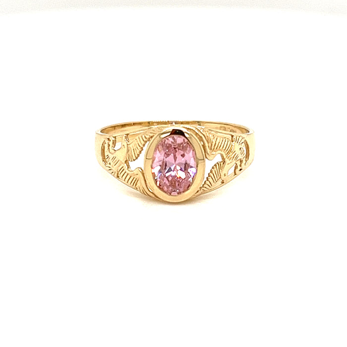 14k Hummingbird Gemstone Ring - MyAZGold