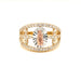 14k Virgin Mary with Side Crosses Ring - MyAZGold