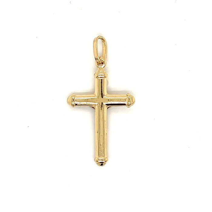 14k Cross White Gold Jesus with Valentino Necklace