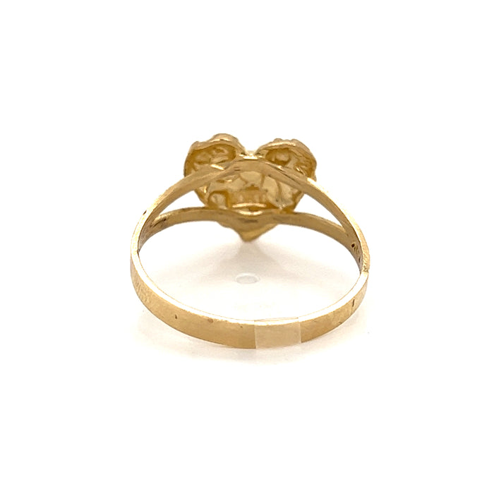 10k Gold Nugget Heart Ring