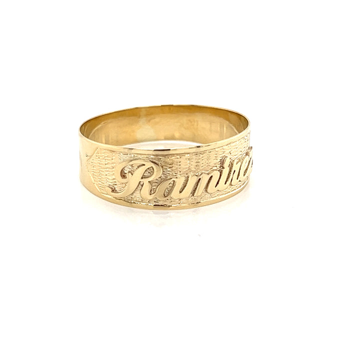 Personalized Name Ring Diamond Cut Personalized Ring Free Shipping Man Gift  Custom Made - Etsy