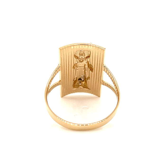 Santa muerte deals gold ring