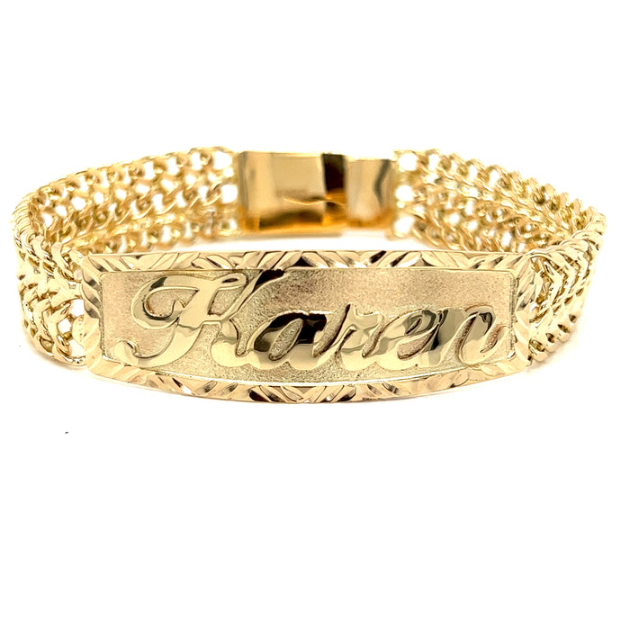 Men's Miami Cuban Link Bracelet 14k Gold 5X Layered - Etsy | Mens gold  bracelets, Cuban link chain necklaces, Mens gold jewelry