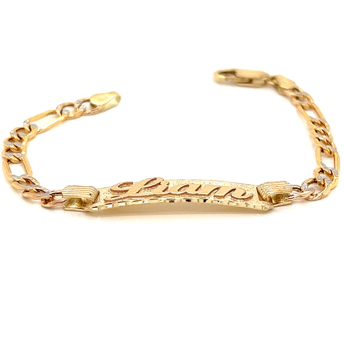 Personalize Baby Name Bracelet Stainless Steel Chain Engraving Words Bar  Bracelets for Women Men