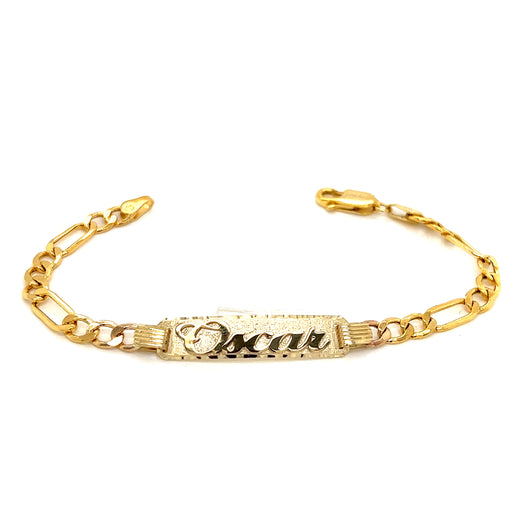 YAM ARTS CUSTOMIZED/Customized Gold Plated Name Bracelet for New Born Kids  With Ur name Or Love One Name With 24k Gold Plating And lazer Engraved  Finish : Amazon.in: Jewellery